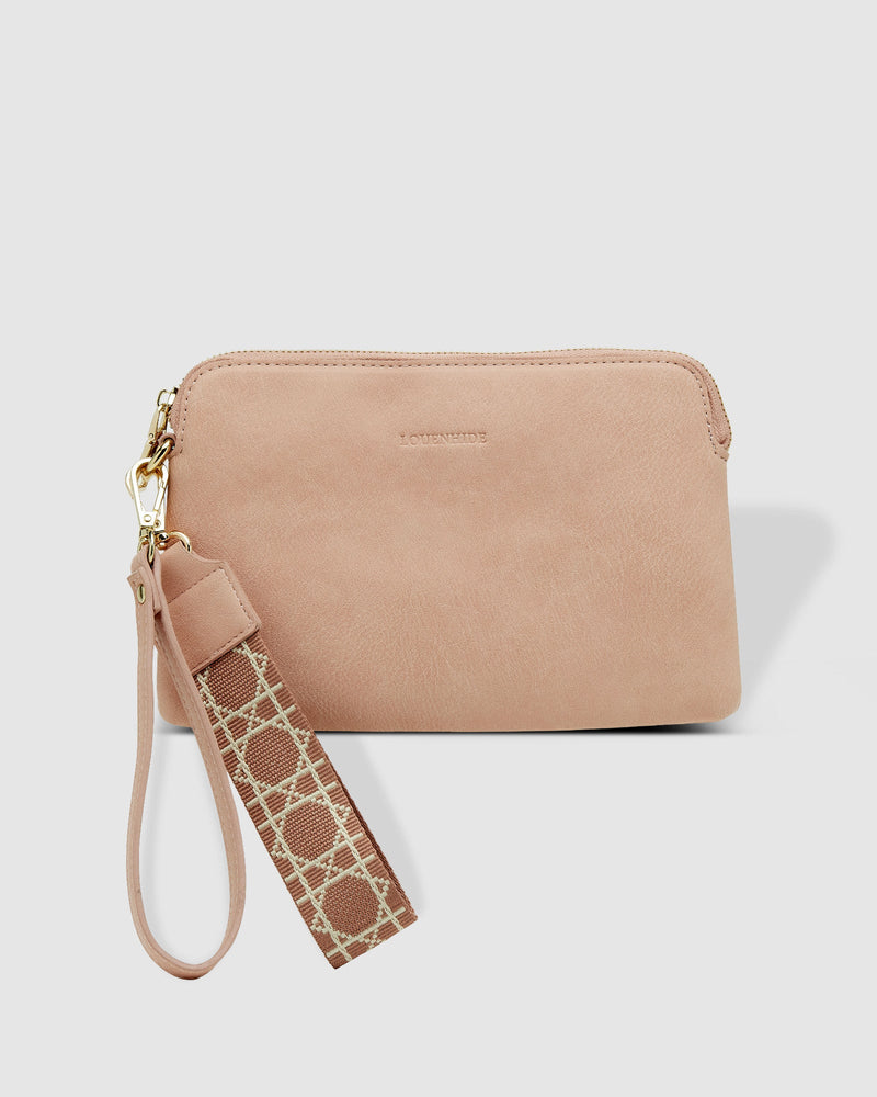 LOUENHIDE - Mandy Clutch - Blush