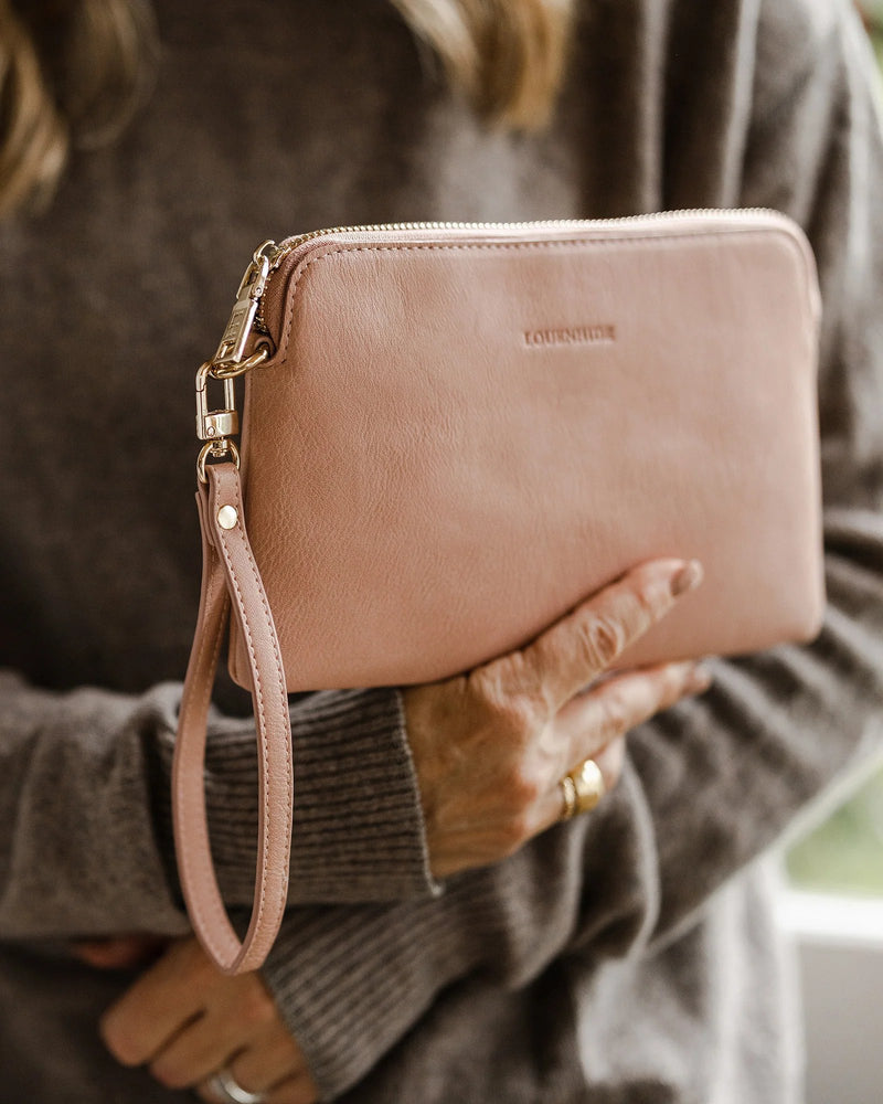 LOUENHIDE - Mandy Clutch - Blush