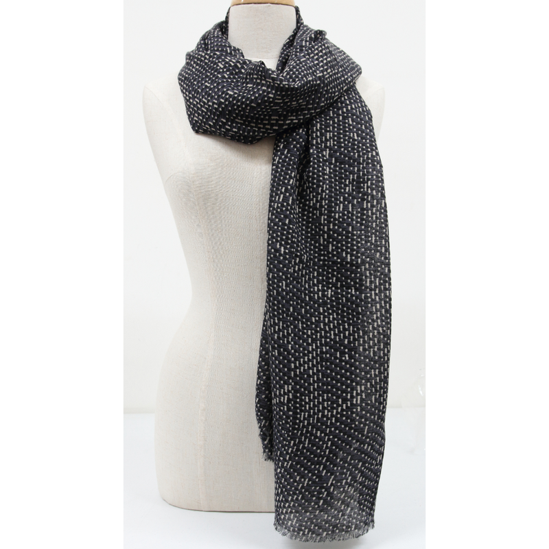 Sassy Duck - Oslo Scarf - Grey & Black