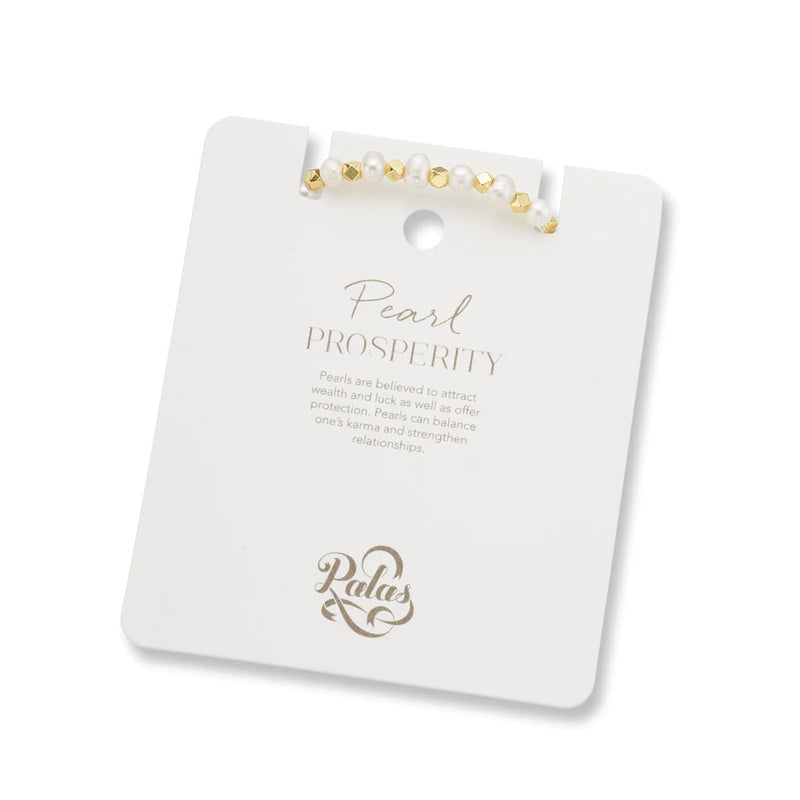 Palas Jewellery - Pearl Aura of Gold Gem B/let 19cm