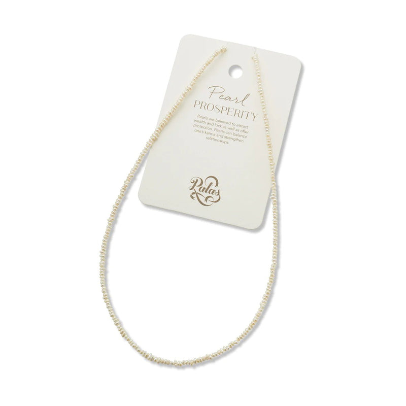 Palas Jewellery - Slv+Pearl Empower Gem N/Lace 44.5cm