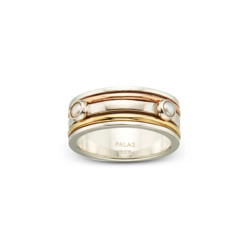 Palas Jewellery - Slv,brs,brz Prosperity Pearl Sp Ring M8