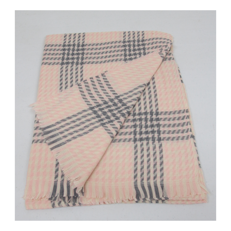 Sassy Duck - Riga Scarf - Pink & Grey