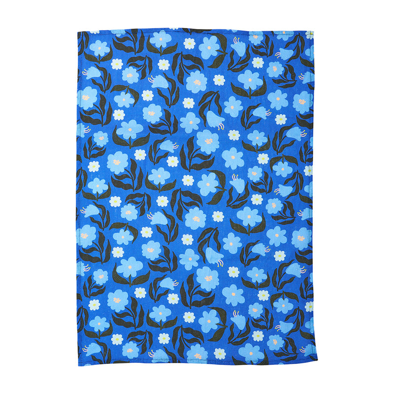 Annabel Trends - Linen T-Towel -Nocturnal Blooms