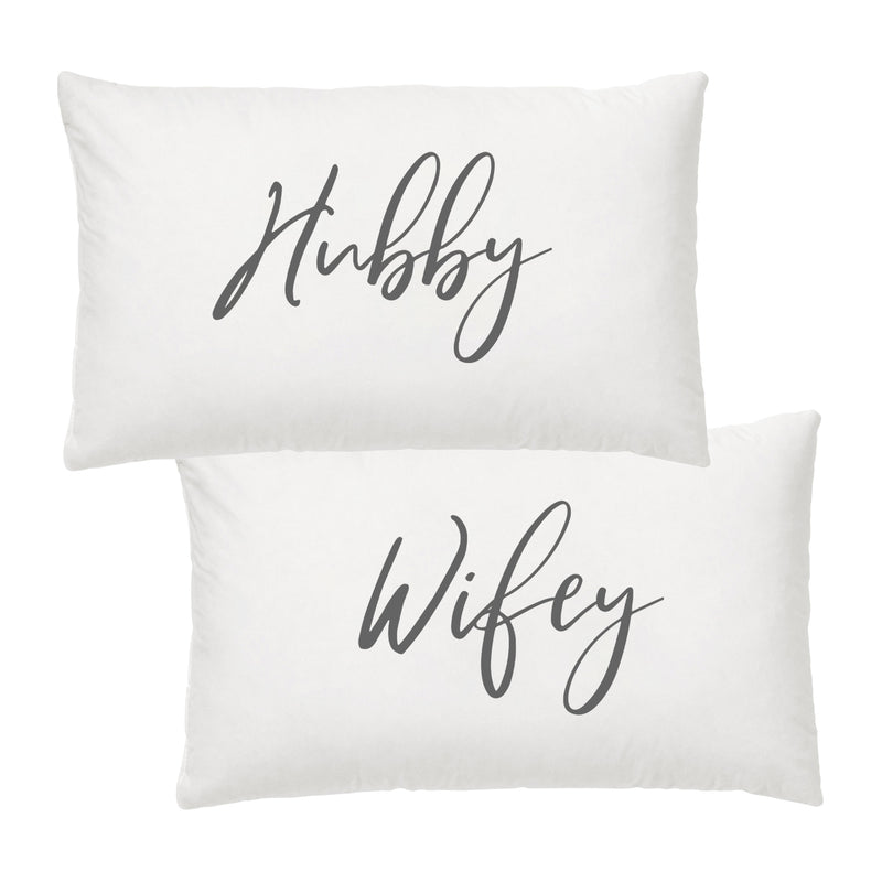 SPLOSH - Wedding Pillowcase Set - Wifey/Hubby