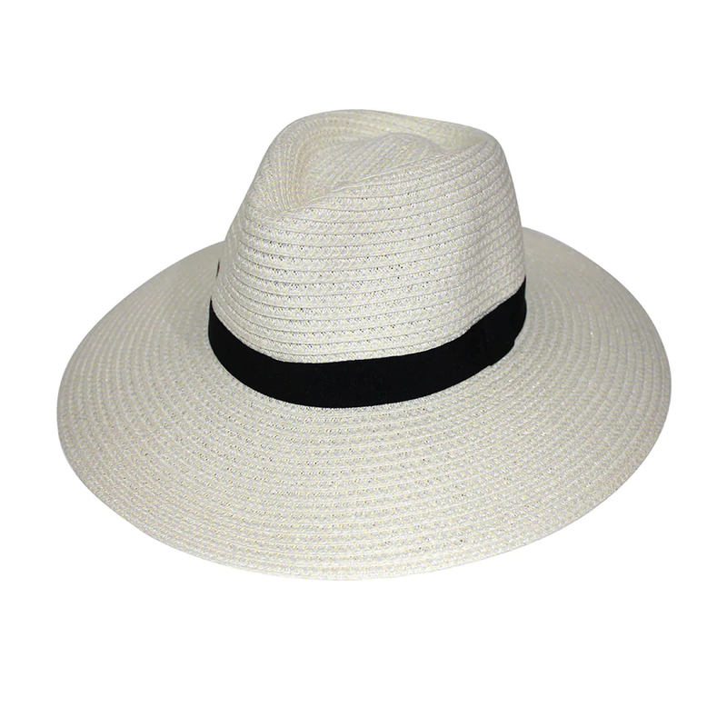 Rigon - Cari Wide Brim Fedora - Ivory M/L