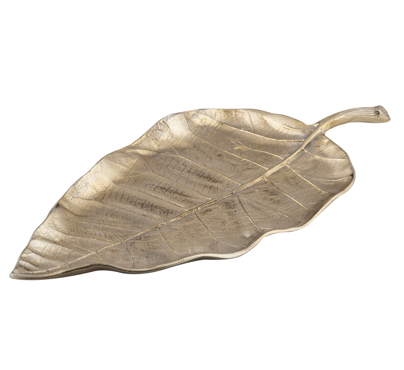 Amalfi - Hoja Platter - Gold 40x19x3cm