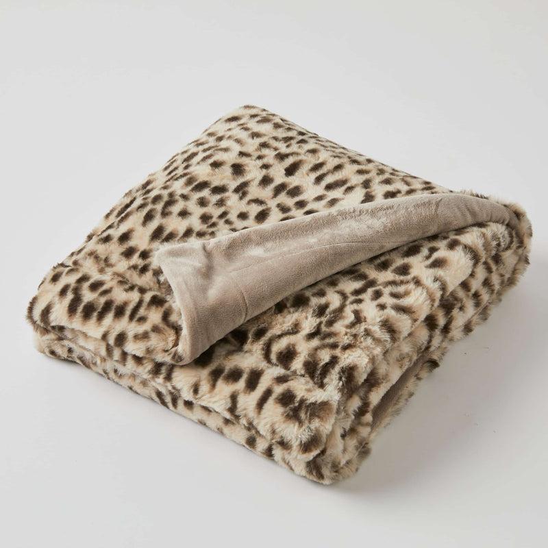 Pilbeam - Baby Blanket - Animal Print Faux Fur