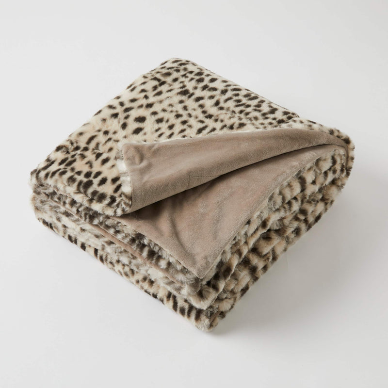 Jiggle & Giggle - Animal Print Faux Fur Baby Blanket