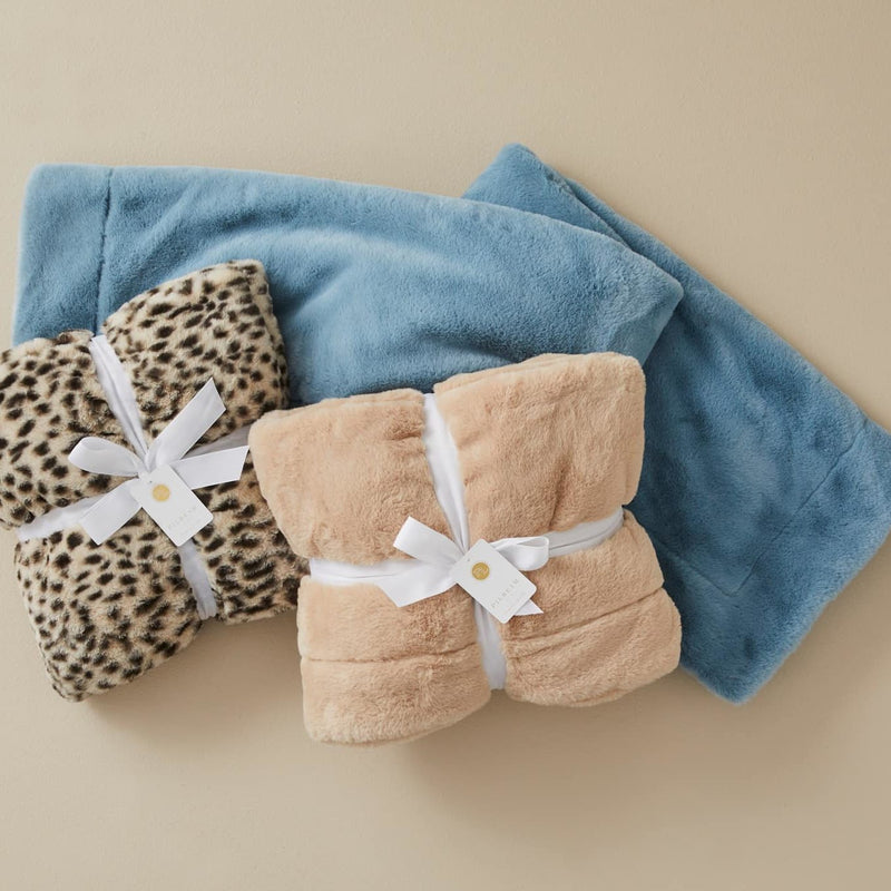 Jiggle & Giggle - Animal Print Faux Fur Baby Blanket