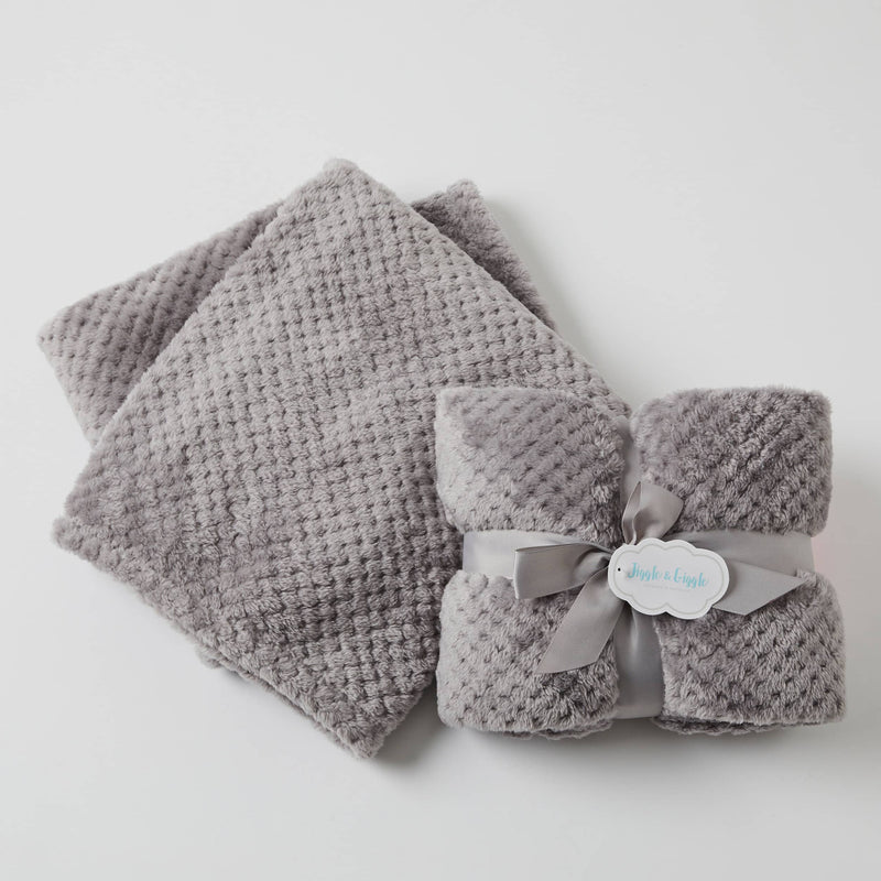 Jiggle & Giggle-Aria Baby Blanket - Grey