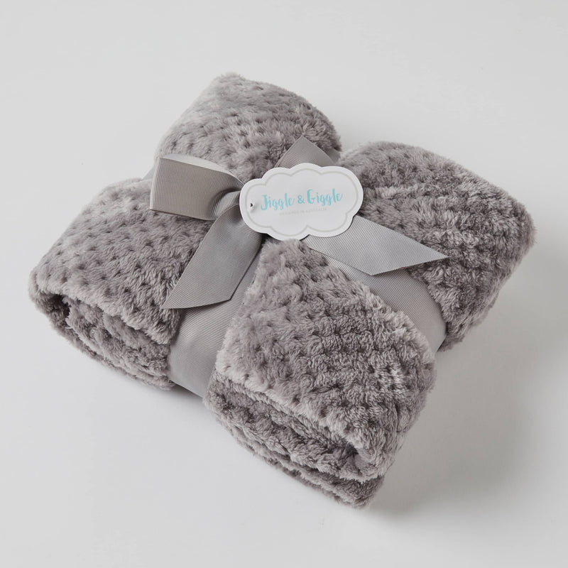 Jiggle & Giggle-Aria Baby Blanket - Grey