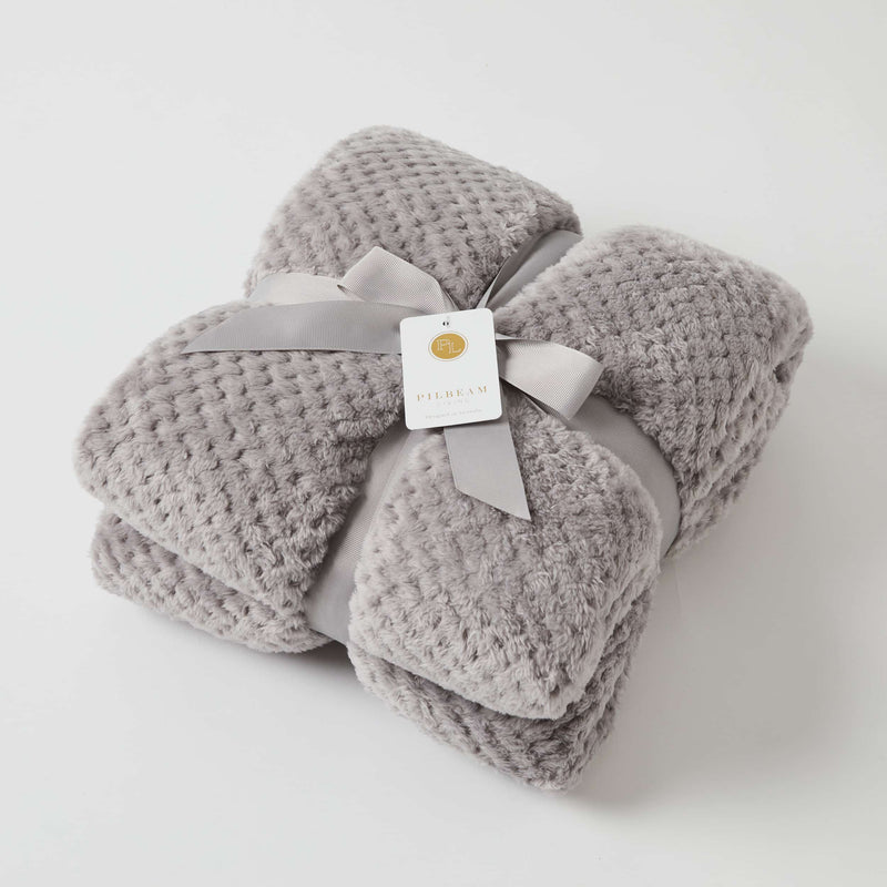 Pilbeam Living-Aria Throw - Grey