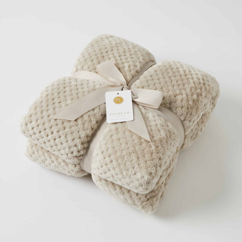 Pilbeam Living-Aria Throw - Latte