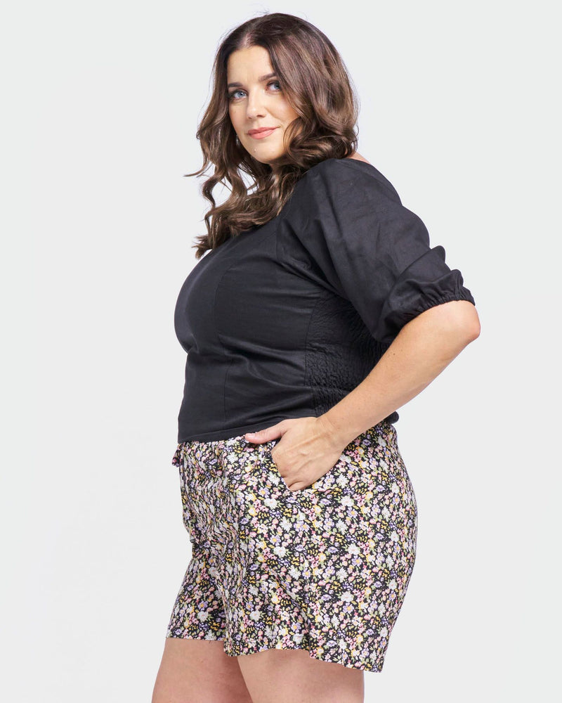 Sass Clothing - Adriana Top - Black