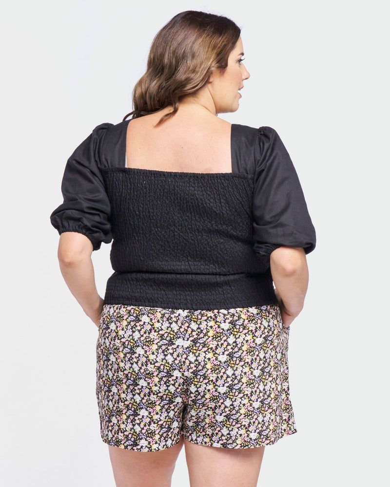 Sass Clothing - Adriana Top - Black