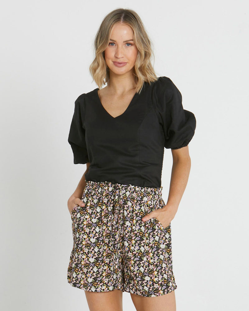 Sass Clothing - Adriana Top - Black