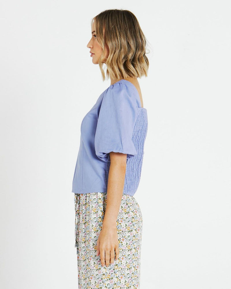 Sass Clothing - Adriana Top - Cornflower