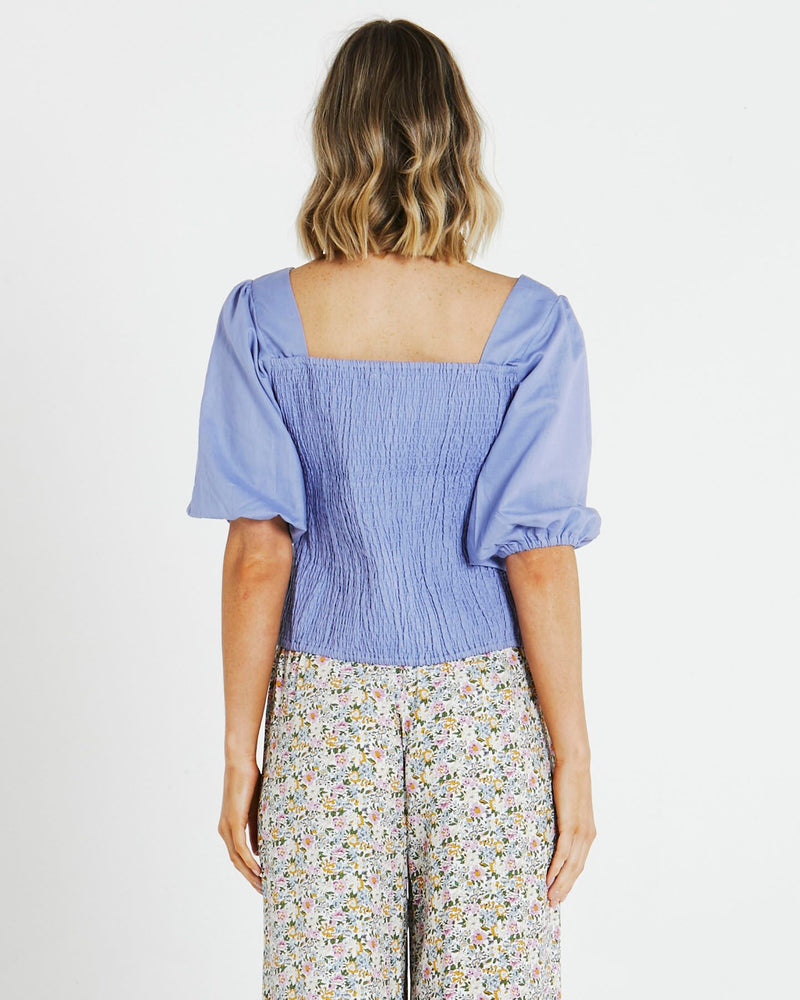 Sass Clothing - Adriana Top - Cornflower