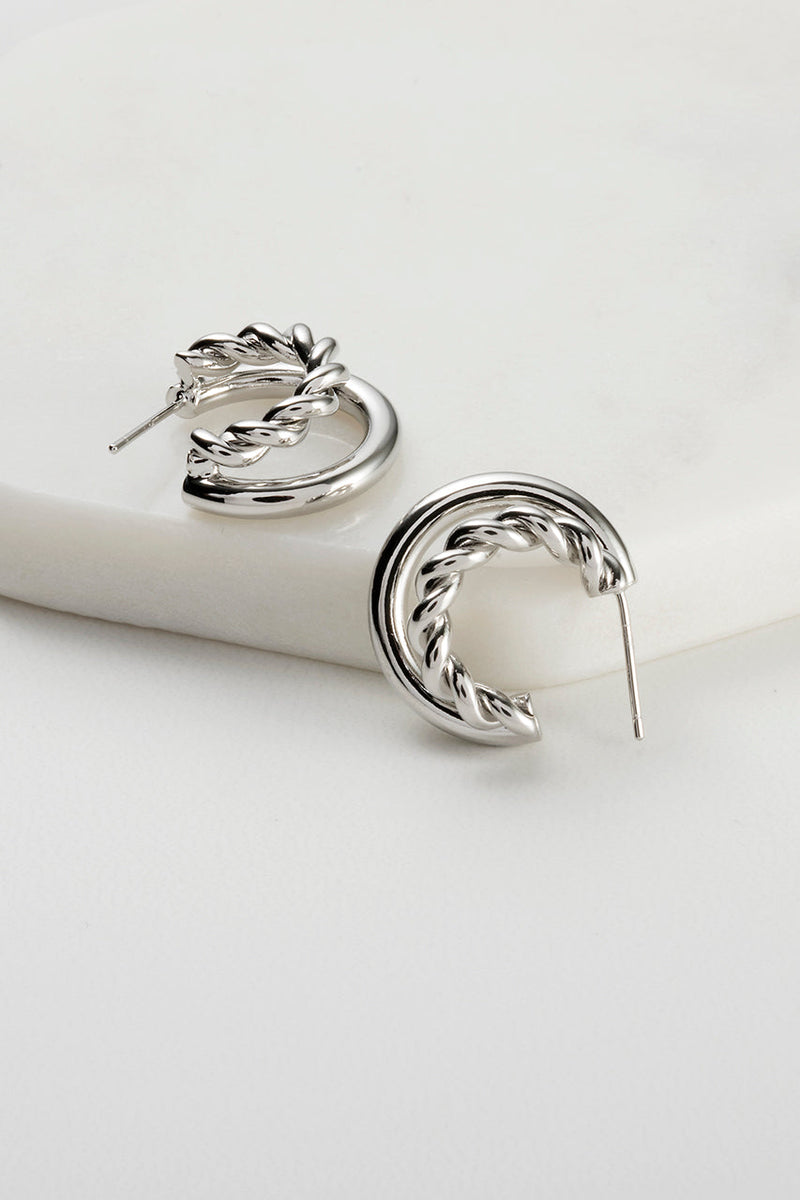 Zafino Earrings - Alexandra Silver