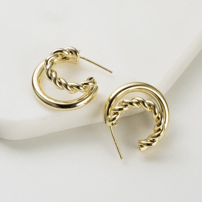 Zafino Earrings - Alexandra Gold