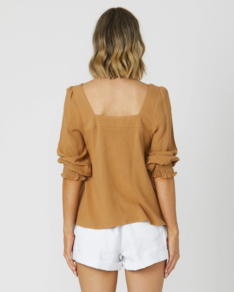 Sass Clothing - Alexis Top - Toffee