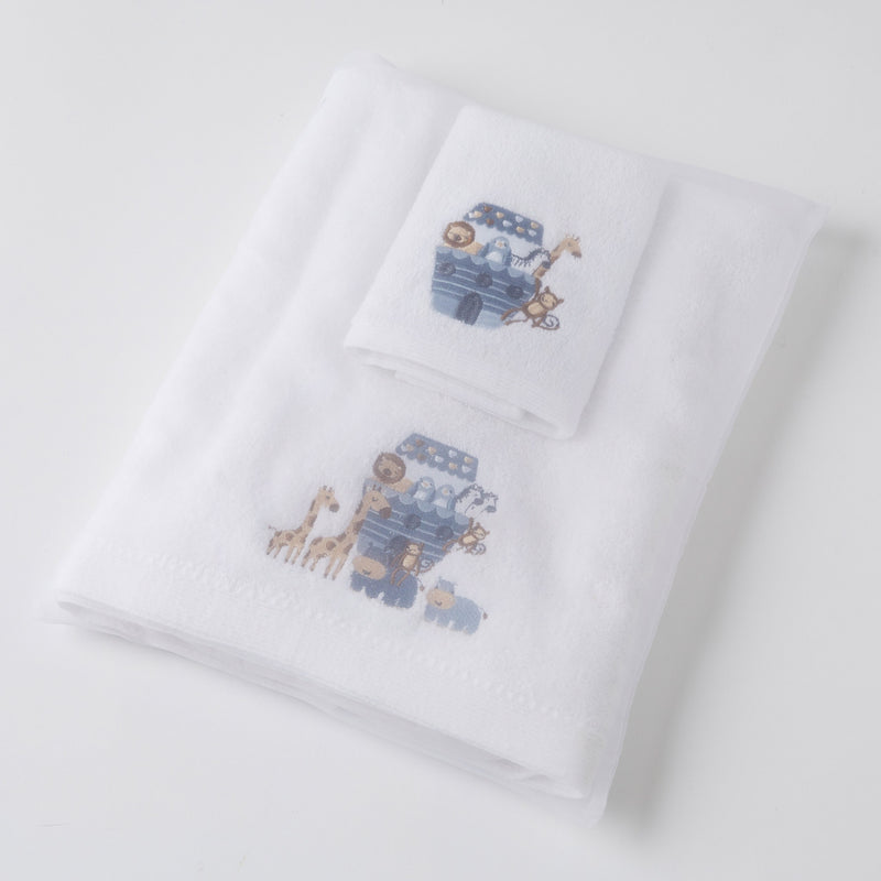 Jiggle & Giggle - Animal Ark Baby Bath Towel & Washer