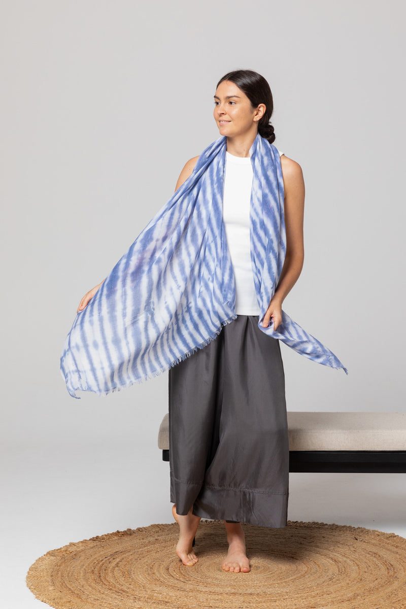 Indus - Artisan Scarf Tide/Natural