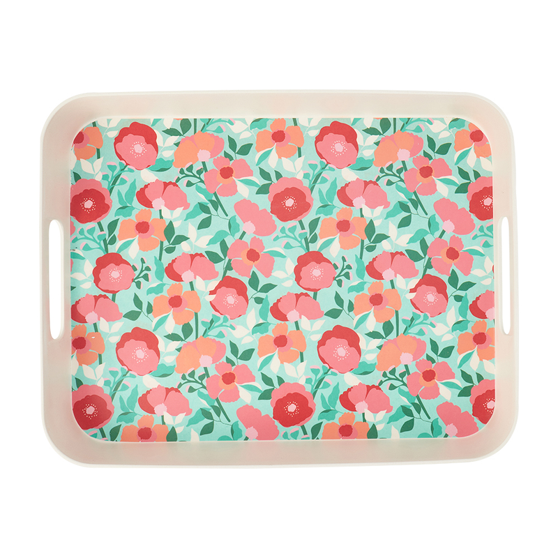 Annabel Trends - Bamboo tray - Sherbet Poppies