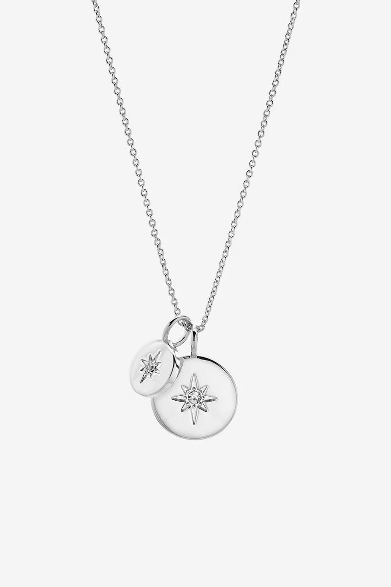 LIBERTE - Necklace - Beck Silver Clear