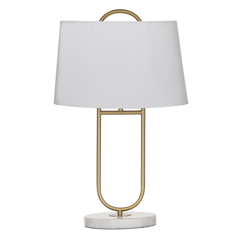 Amalfi - Bennesse White Table Lamp 33x20x58cm