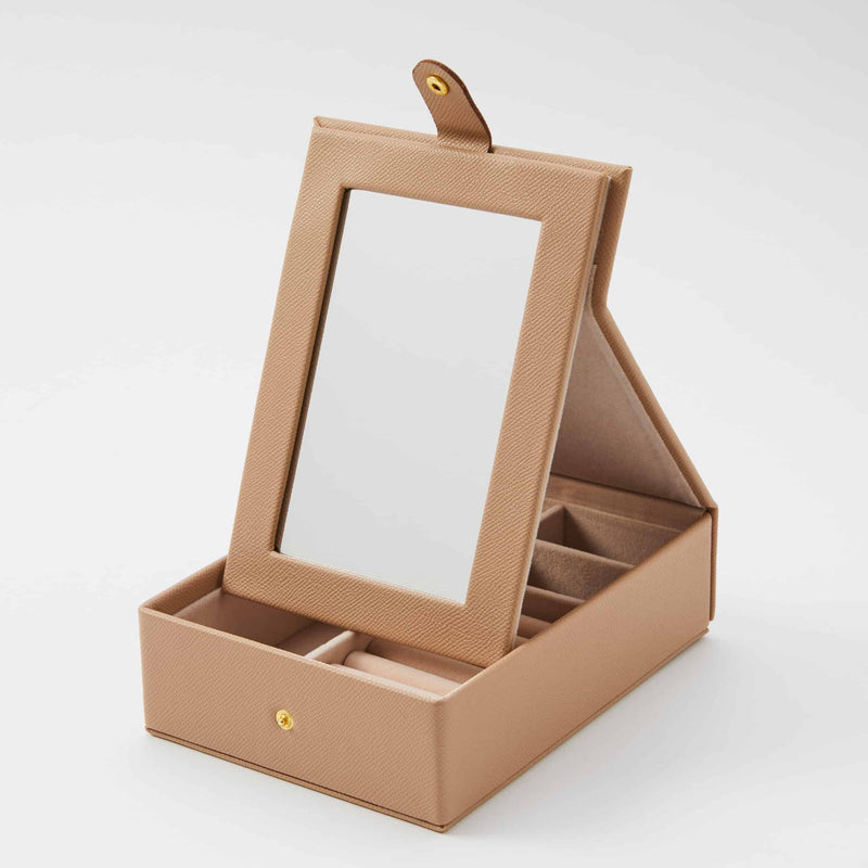 Pilbeam Living-Bijoux Jewellery Box with Mirror - Nude