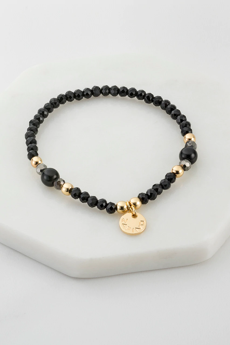 Zafino - Small Bead Bracelet - Black