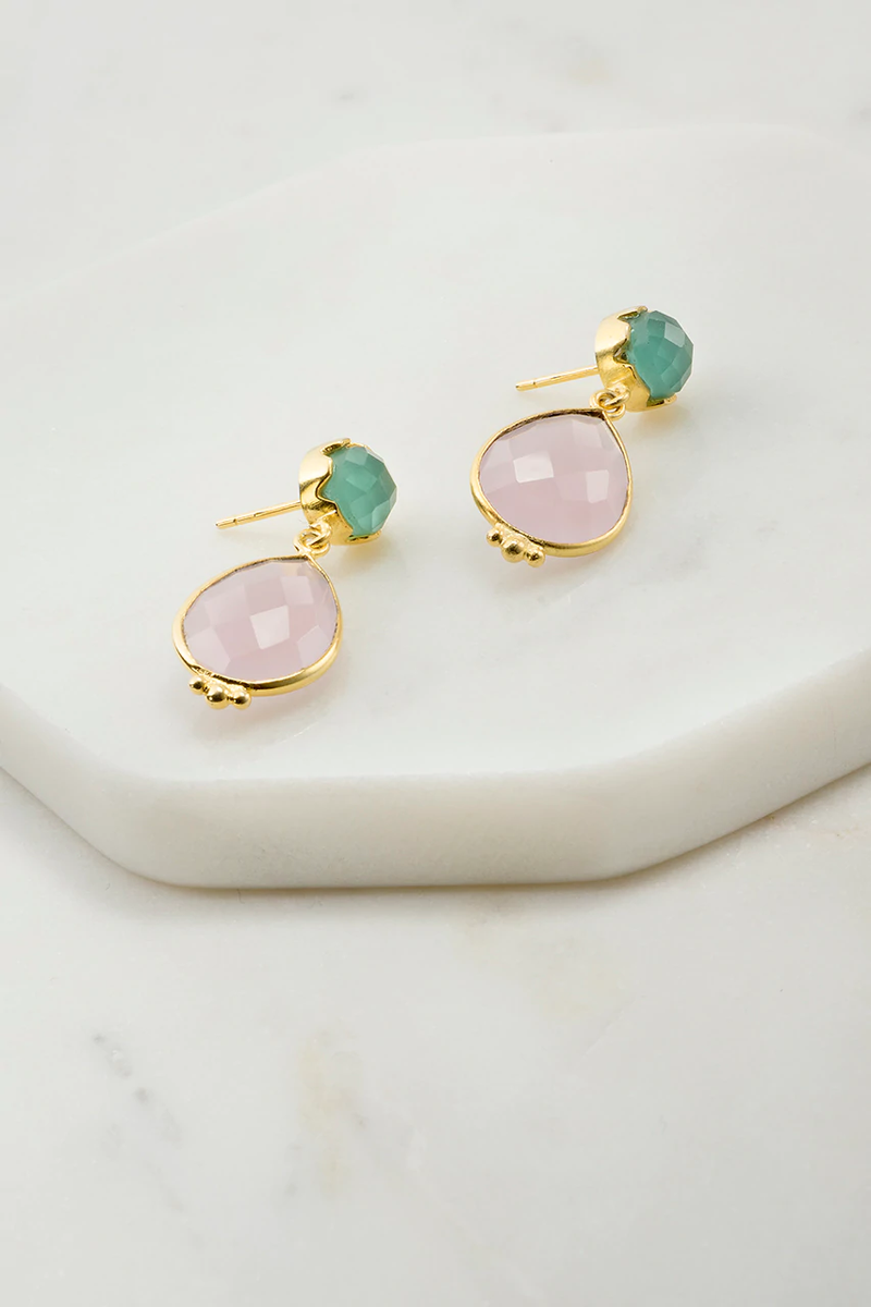 Zafino - Bonny Earring - Rose Quartz