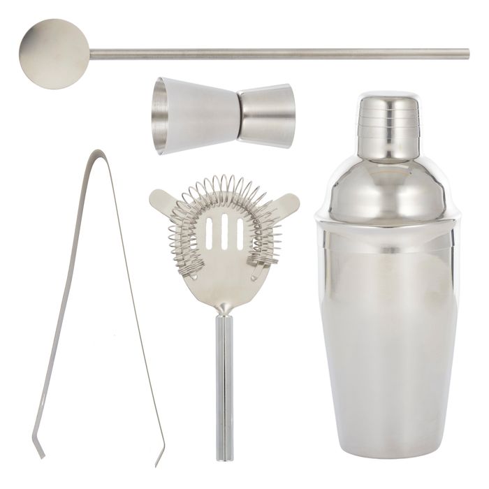 Coast to Coast - Boothby 5pce Stainless Steel Cocktail Set