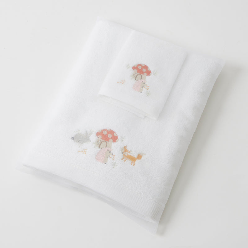 Jiggle & Giggle-Buzzing About Bath Towel & Face Washer in Organza Bag