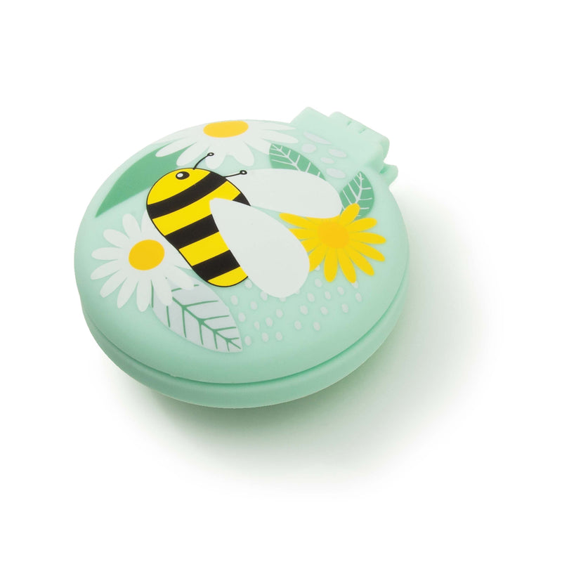 Compact Hairbrush/Mirror - Buzzing Bees