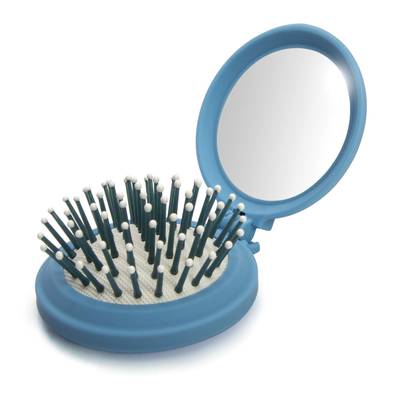 Compact Hairbrush/Mirror - Buzzing Bees