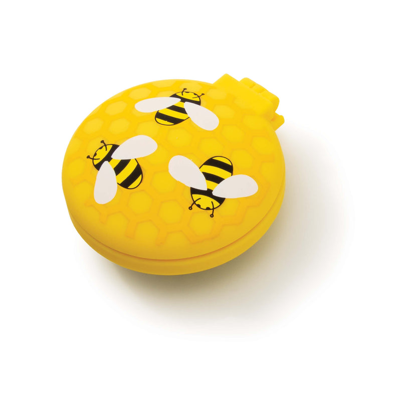 Compact Hairbrush/Mirror - Buzzing Bees