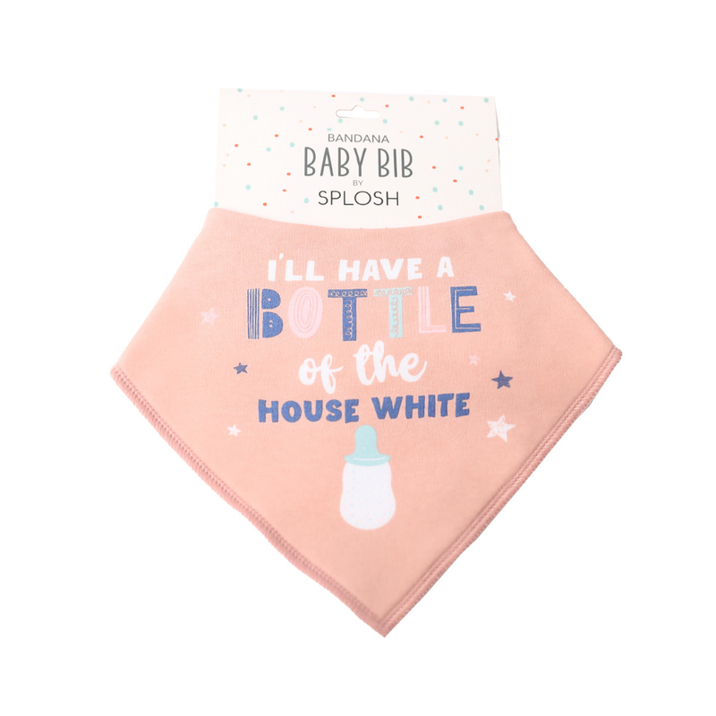 Splosh - Baby Bib - House White