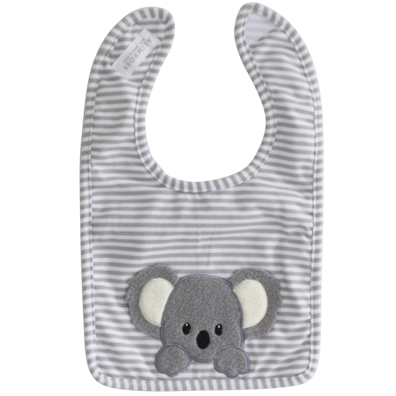 Alimrose - Baby Koala Bib Grey