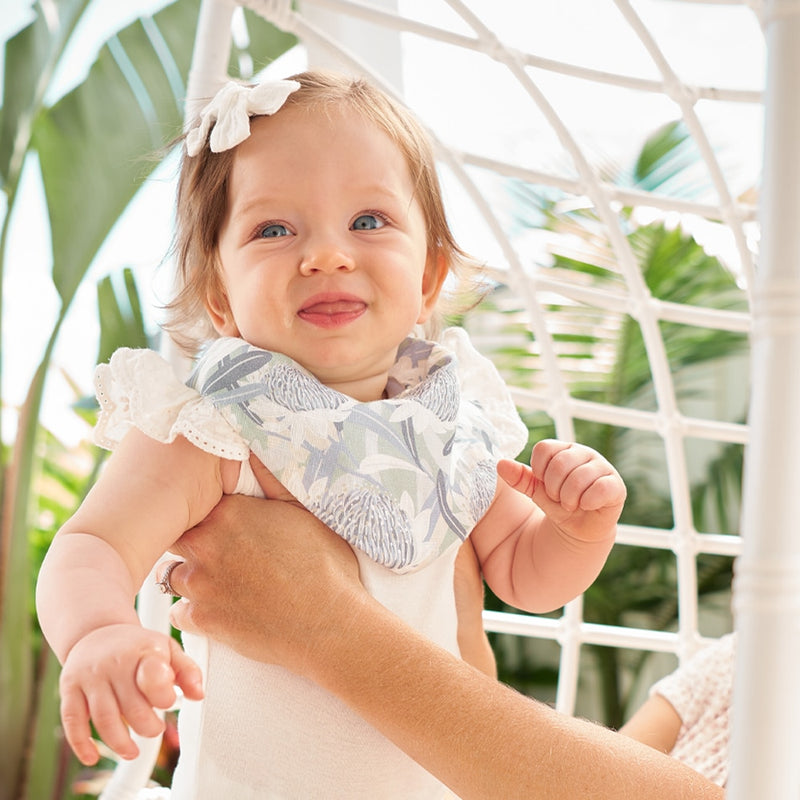 Annabel Trends - Lt Bandana/Bib - Waratah Blue