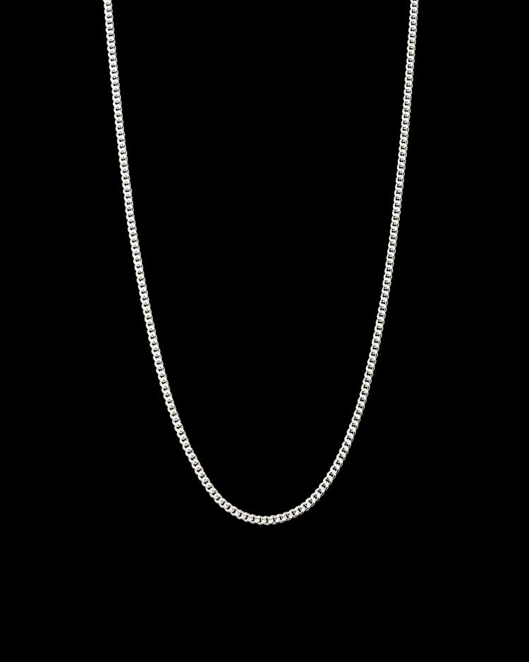 Kirstin Ash - Bespoke Curb Chain Silver 22-25in