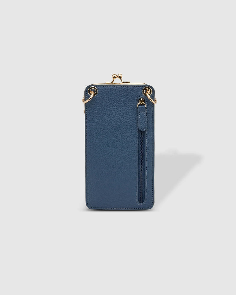 The Louenhide-Billie Steel Blue Crossbody Phone Bag