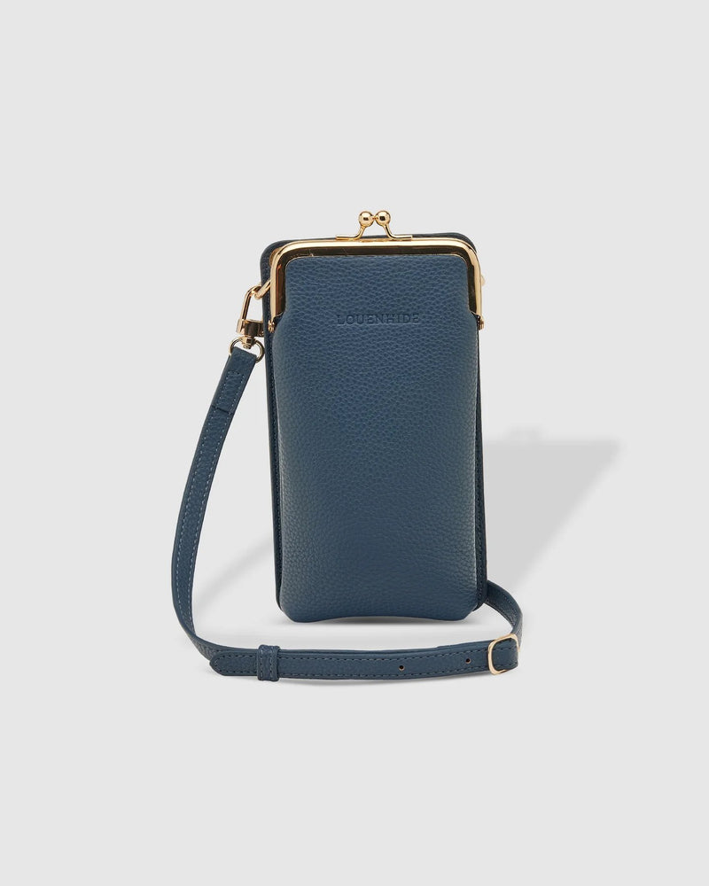 The Louenhide-Billie Steel Blue Crossbody Phone Bag