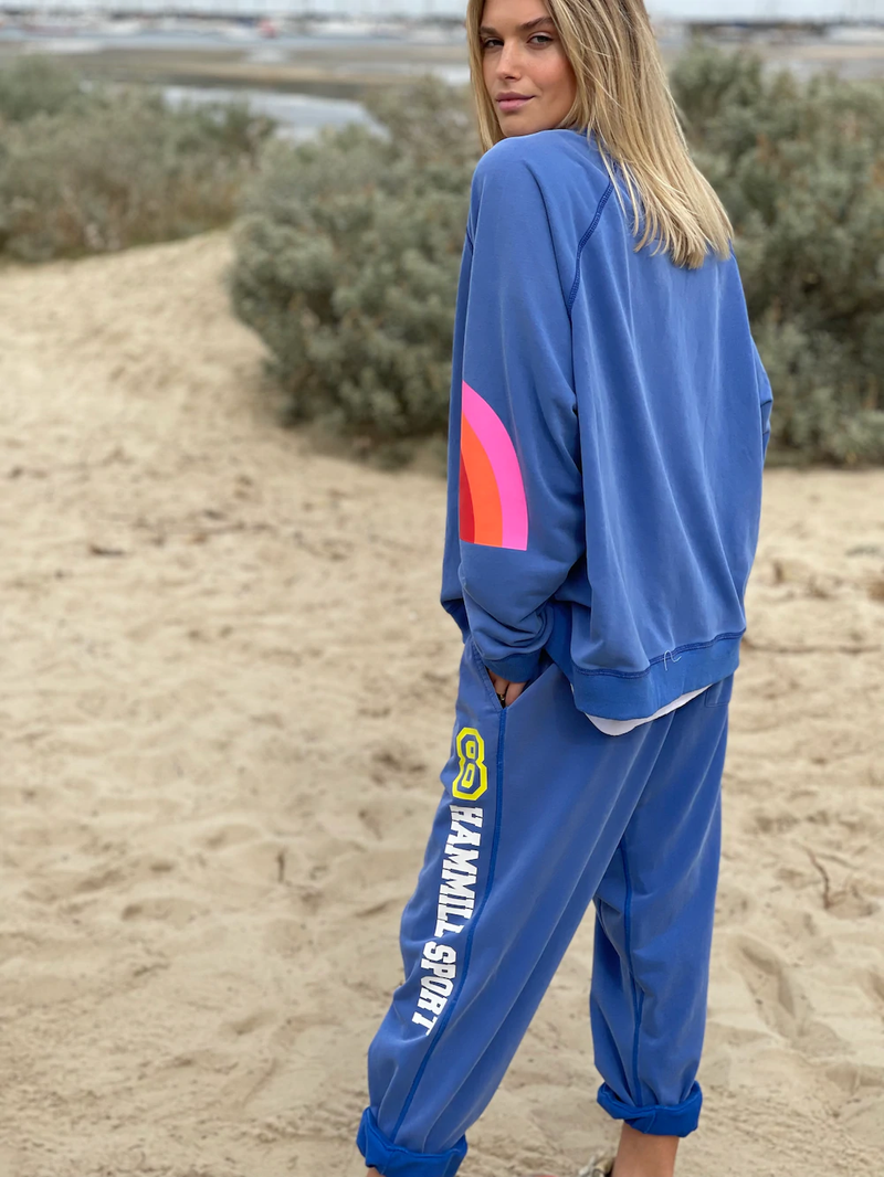 Hammill & Co - Boyfriend Sweat - Blue