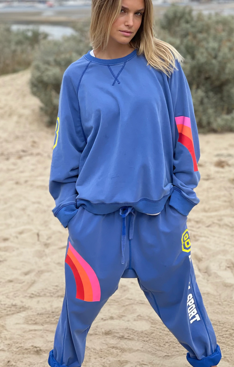 Hammill & Co - Boyfriend Sweat - Blue