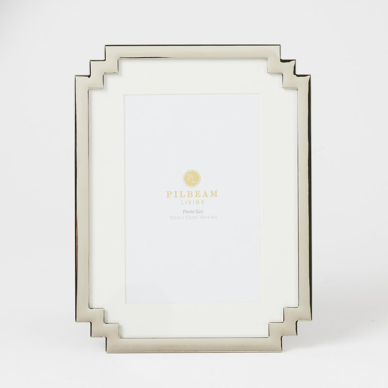 Pilbeam Living-Chinta 4x6 Photo Frame - Silver