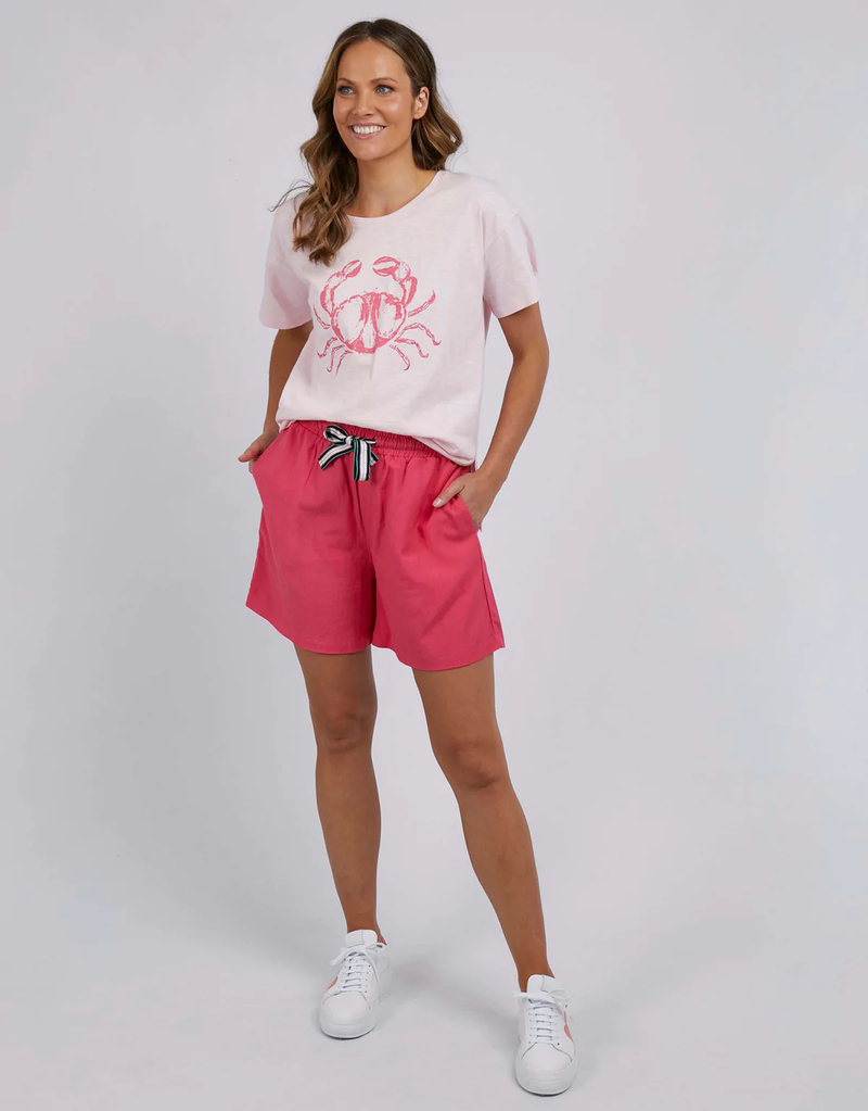 Elm - Carey Crab Tee - Cherry Blossom