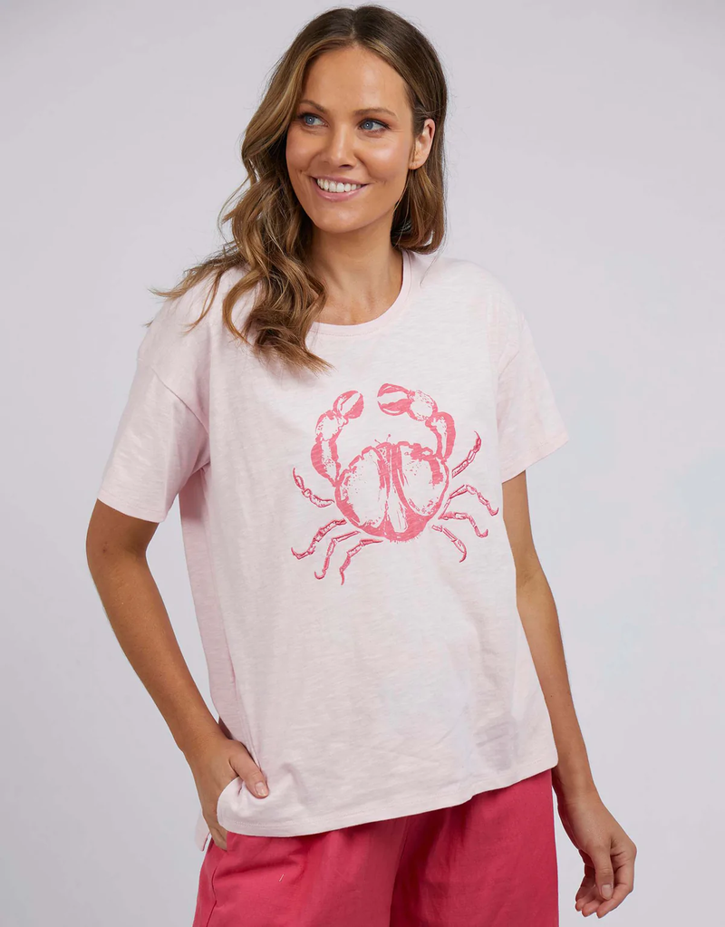 Elm - Carey Crab Tee - Cherry Blossom